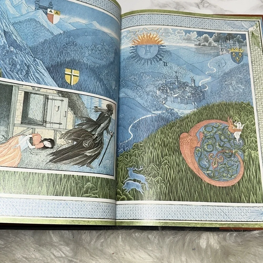Snow-White and the Seven Dwarfs large vintage illustrated Book